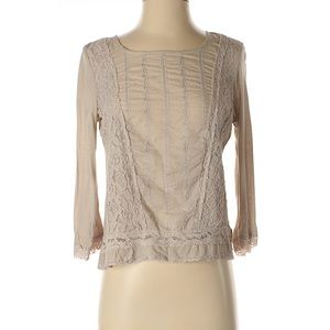 💝*Sold*Cable and Gauge Lace Blouse💝